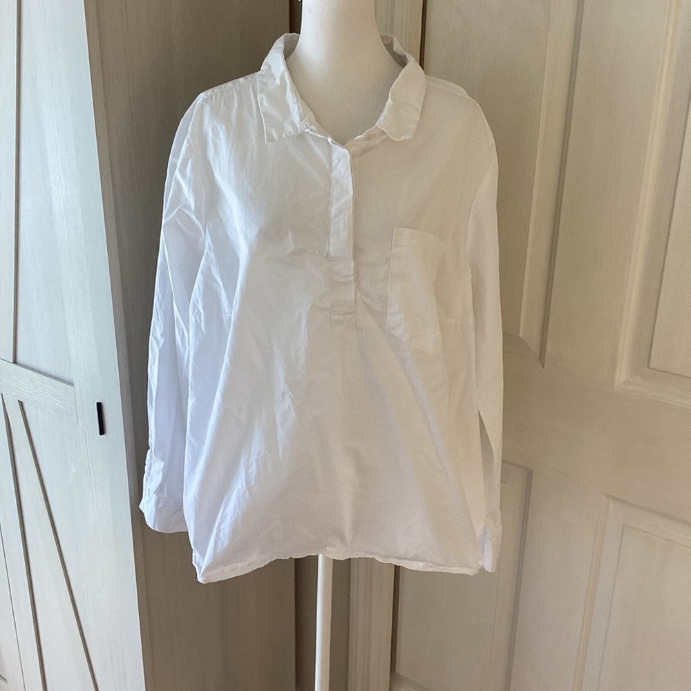Alexander Jordan White Women's Tunic Top Sz 1X
